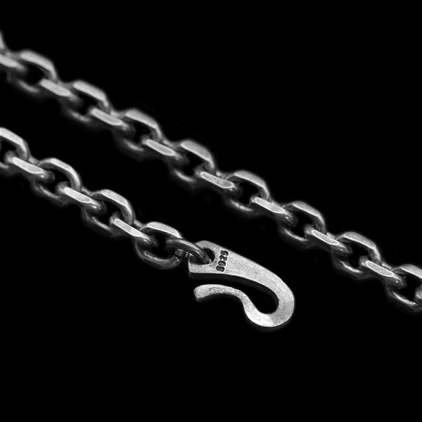 The S Hook Silver Basic Necklace Unveiling Elegance SSN09