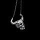 Skull necklace Handmade Silver Skull necklace SSN13