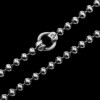 Round beads chain 925 silver beads necklace SSN41