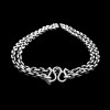 Angle chain M hook necklace 925 silver Handmade necklace SSN44