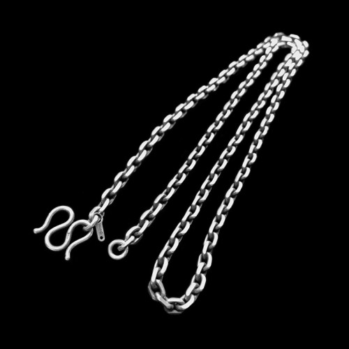 Angle chain M hook necklace 925 silver Handmade necklace SSN44