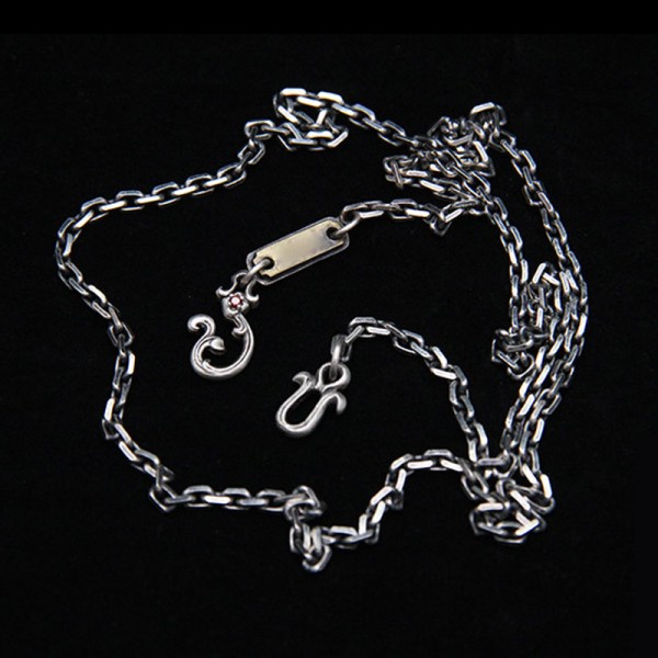 Waves buckle necklace 925 silver Waves necklace SSN46