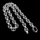 Domineering double ring necklace 925 silver mens double link ring necklace SSN47