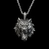 Wolf pendant Successful people must be wolfish  925 silver wolf necklace 