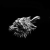 Wolf pendant Successful people must be wolfish  925 silver wolf necklace 