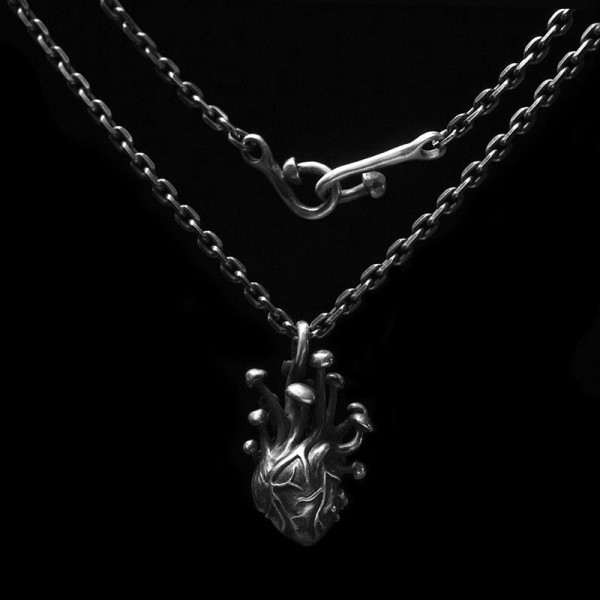 Heart of growth pendant 925 silver Heart pendants SSP139