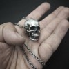 Skull necklace Handmade Silver Skull necklace SSN11