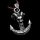 Ships anchor skull pendant 925 silver ships anchor pendants SSP152