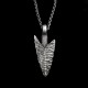 Indian spears Pendant 925 Sterling Silver Spearhead pendant SSP166