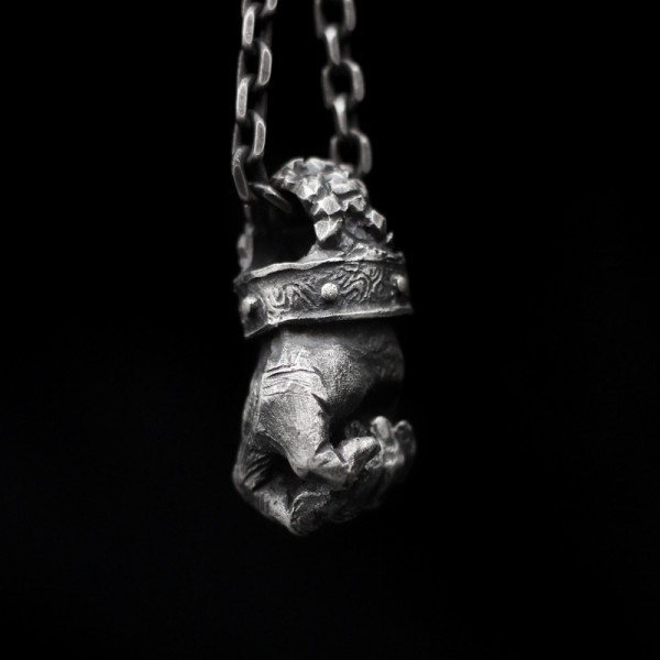 Fist of Strength Pendant 925 Sterling Silver Strength Necklace Fist pendant SSP168