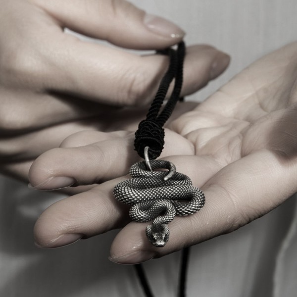 Snake necklaces have weaved their way into popular culture