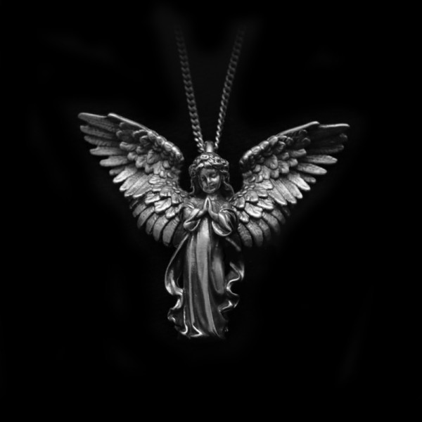 Cupid Angel pendant 925 Silver angel with wings pendant SSP207