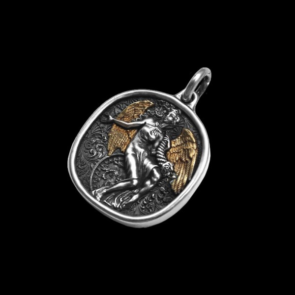Fortuna pendant 925 Silver Lady Luck Goddess of Wealth pendant SSP208
