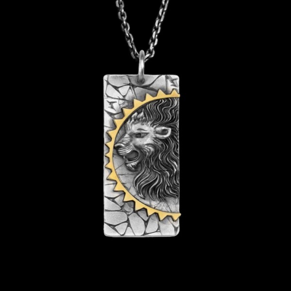 Lion king pendant lion embodies valor grandeur and dominion