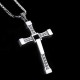 Fast & Furious silver cross pendant 925 Silver Van Diesel Cross necklace 