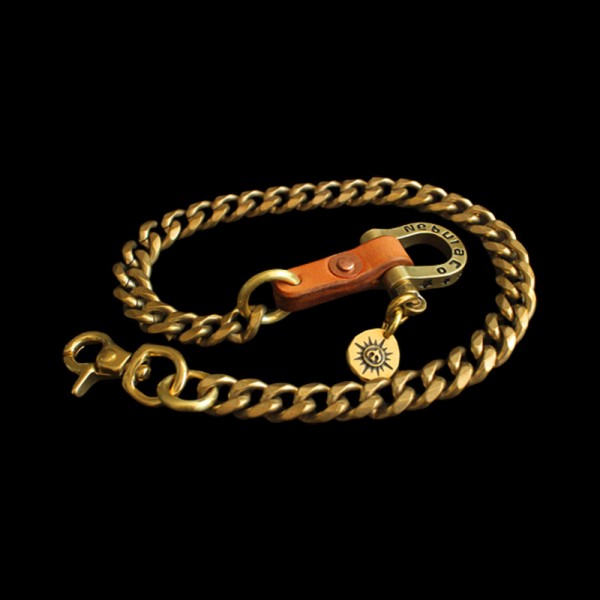 Wallet chain brass horseshoe buckle copper key chain