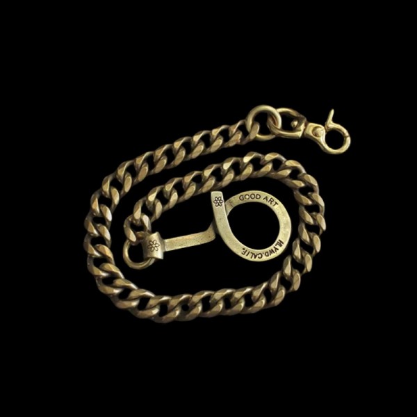 Wallet chain brass Q-ring buckle copper key chain