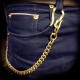 Wallet chain brass S buckle copper key chain & pants chain
