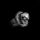 Dead sleep Skull Ring 925 Silver Skull mens pinky rings