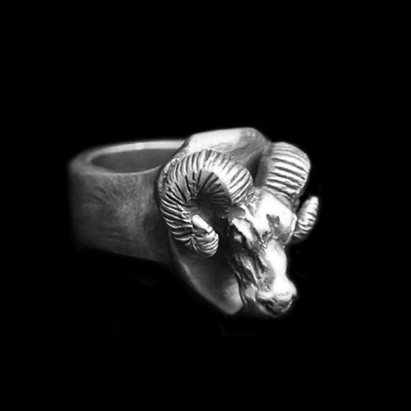 Ram ring silver ring Sterling Silver Sheep rings SSJ57