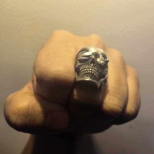 Guard skull ring 925 Silver Guard Beauty skull rings SSJ208