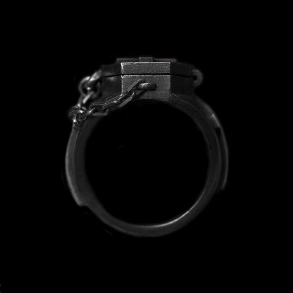 Will never change until death ring 925 Silver skull rings SSJ221
