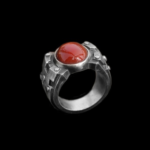 Mens silver wedding ring Give your he/she a ruby ring as a token of love