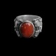 Mens silver wedding ring Give ruby ring as a token of love