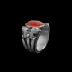 Mens silver wedding ring Give mens ruby ring as a token of love