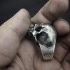Scar No jaw skull ring 925 silver mens rings SSJ141