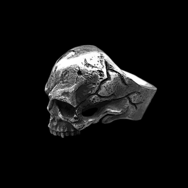 Domineering skull ring 925 silver Realistic skull ring SSJ240