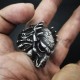 silver skull ring|Predator skull rings Skull Jewelry 925 Silver Predator ring SSJ42