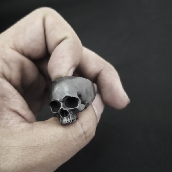 Pinky rings for men Redefining the Mens Silver Skull jewelry