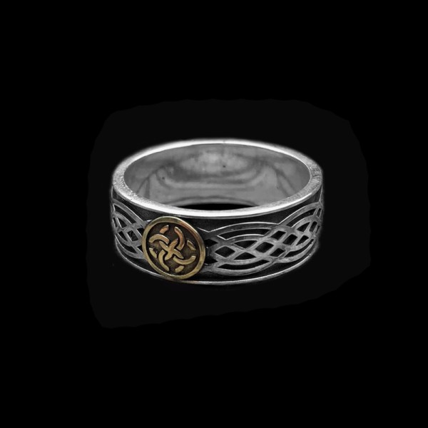 Celtic knot Ring 925 Silver Celtic amulet mens pinky rings 