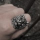 Tiger Ring 925 Silver King of the forest Tiger head Ring SSJ271