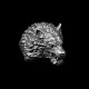 Mens wolf ring | Wolf king ring 925 Silver mens wolf head rings
