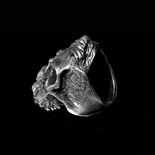 Bearded Scar skull rings 925 super cool skull rings for men