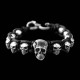 Skull Bracelet Silver Skull Bracelets SSB06