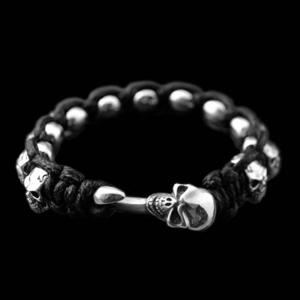 Skull Bracelet Silver Skull Bracelets SSB06