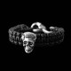 Skull Bracelet 925 Silver rock skull Bracelets SSB11