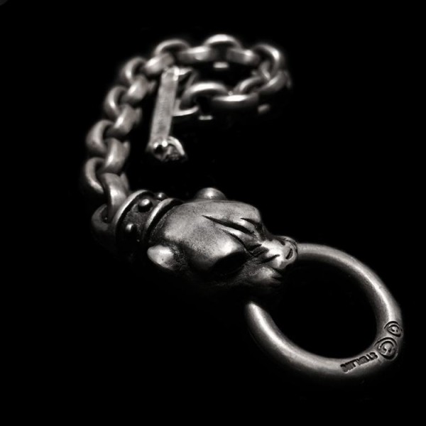 Gaboratory Leopard head Bracelet 925 silver Bracelet