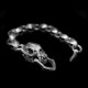Sabre Wulf skull Bracelet 925 silver Bracelets SSB53