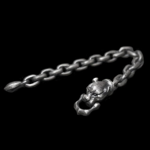 Cougar bracelet 925 Sterling Silver Lion Bracelets SSB64