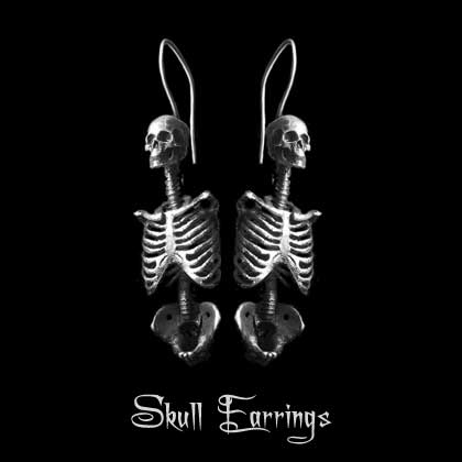 mens silver earrings