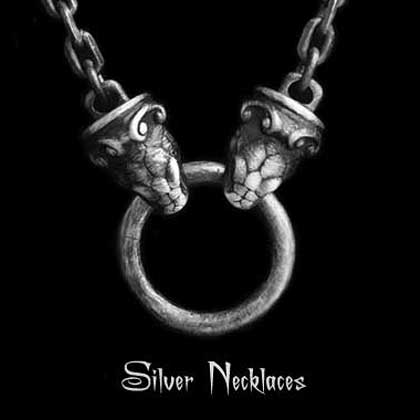 mens silver necklace
