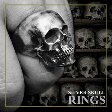 mens skull rings