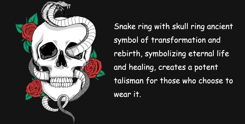 snake rings and skull rings